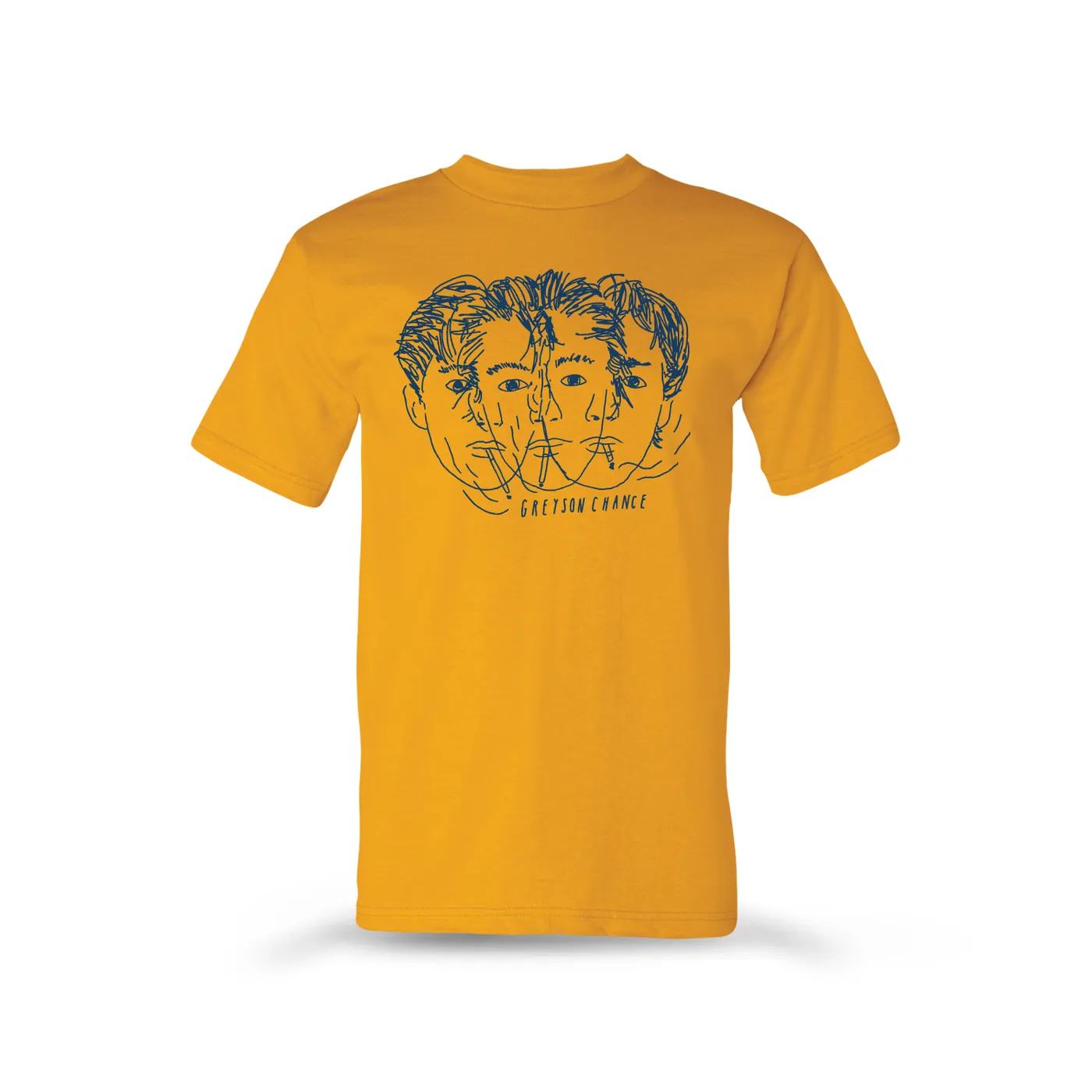 Greyson Chance Overlapping Portrait Tee (Gold)