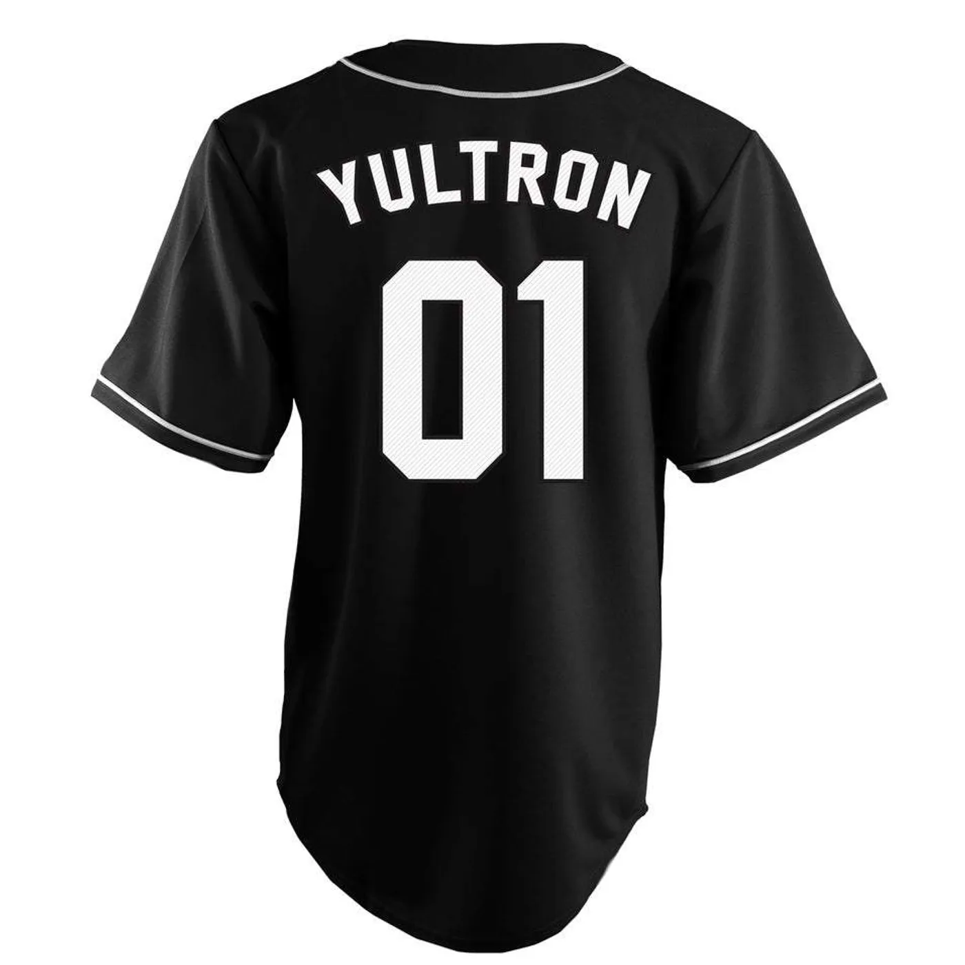 YULTRON RAVERS Black Baseball Jersey