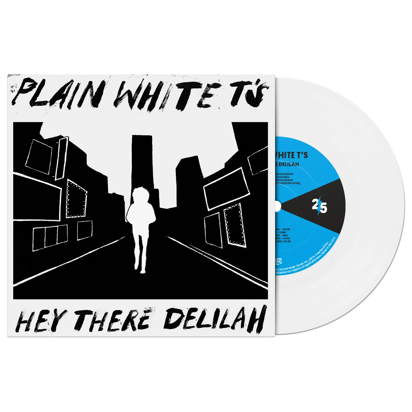 Plain White T's HEY THERE DELILAH 7" VINYL