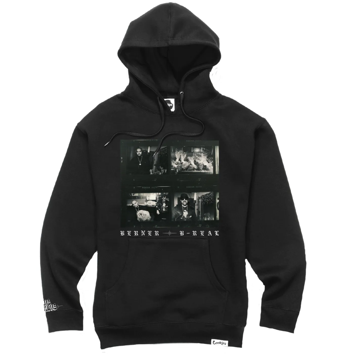 Berner Los Meros Album Hoodie - Shadow Black