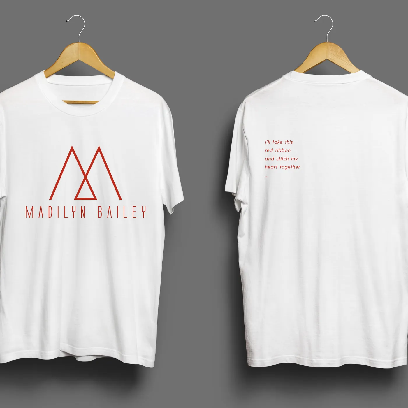 Madilyn Bailey Red Ribbon Tee