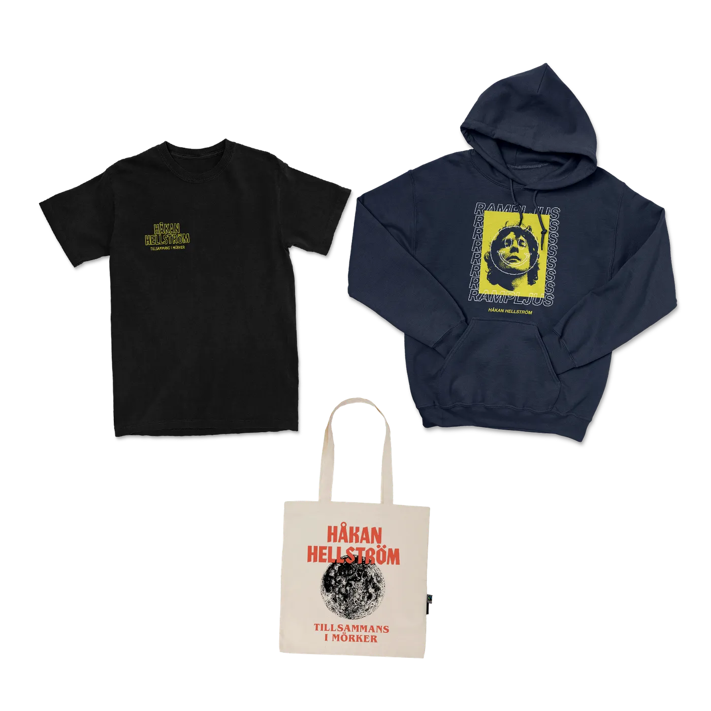 Håkan Hellström Paket - Hoodie + T-shirt + Tygpåse