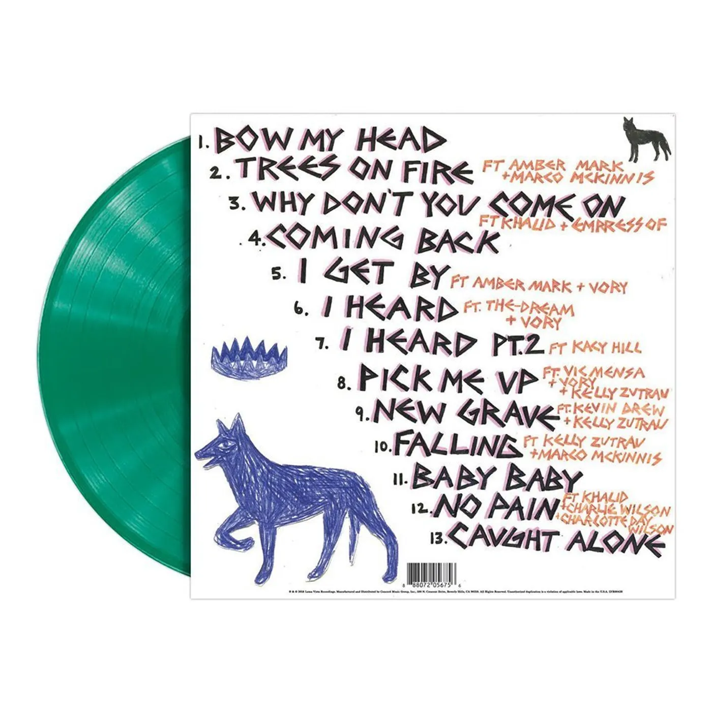 DJDS Big Wave More Fire Opaque Green Vinyl