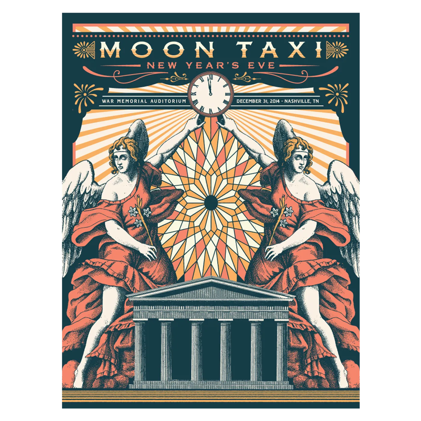 Moon Taxi Nashville, TN Poster - NYE 2014