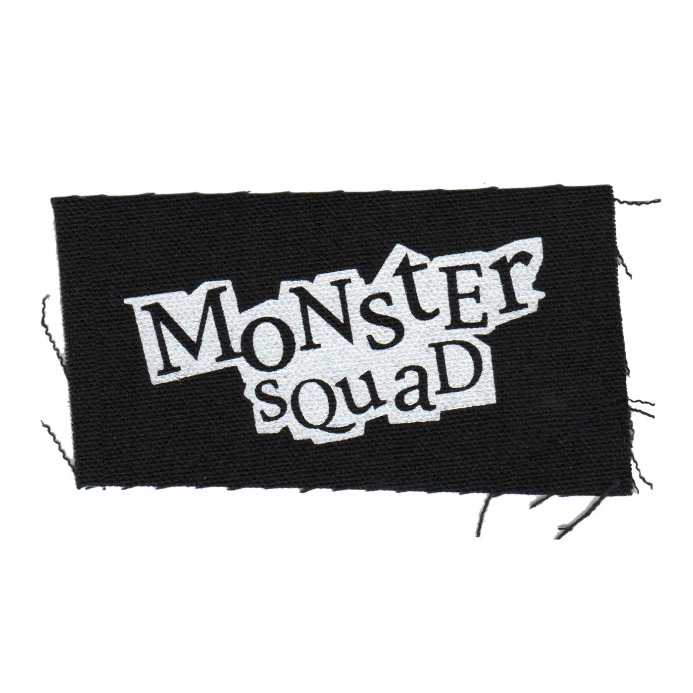 Monster Squad - Logo - Black - Patch - Cloth - Screenprinted - 4" x 2"