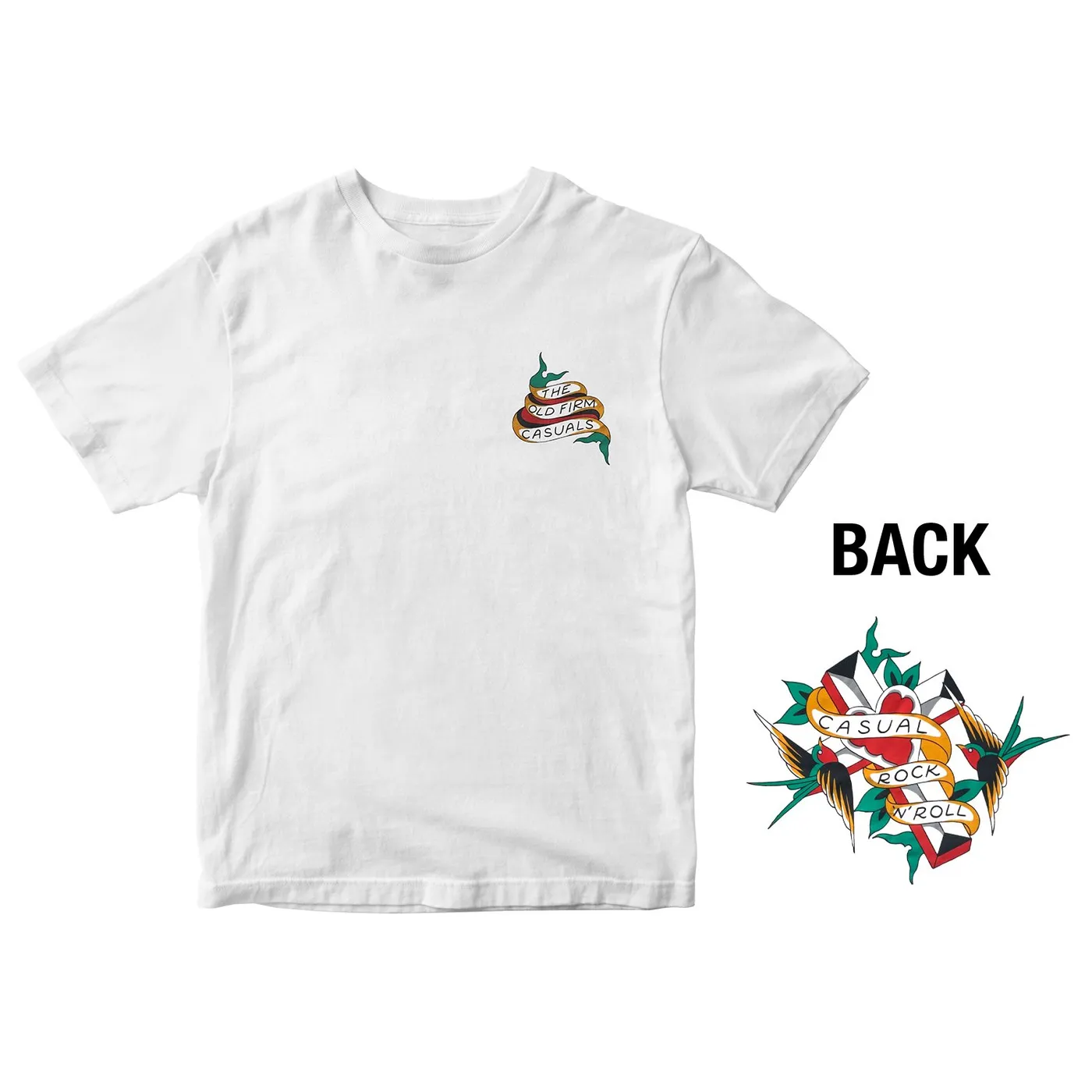 The Old Firm Casuals - Tattoo Casual - White - T-Shirt