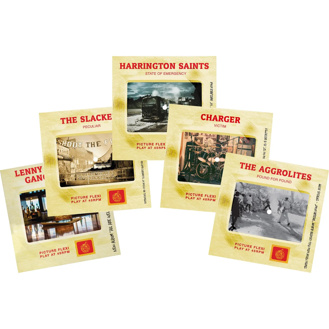 PPR SLIDE 12-16 PACK (The Aggrolites, Charger, Harrington Saints, The Slackers, Lenny Lashley's Gang Of One)