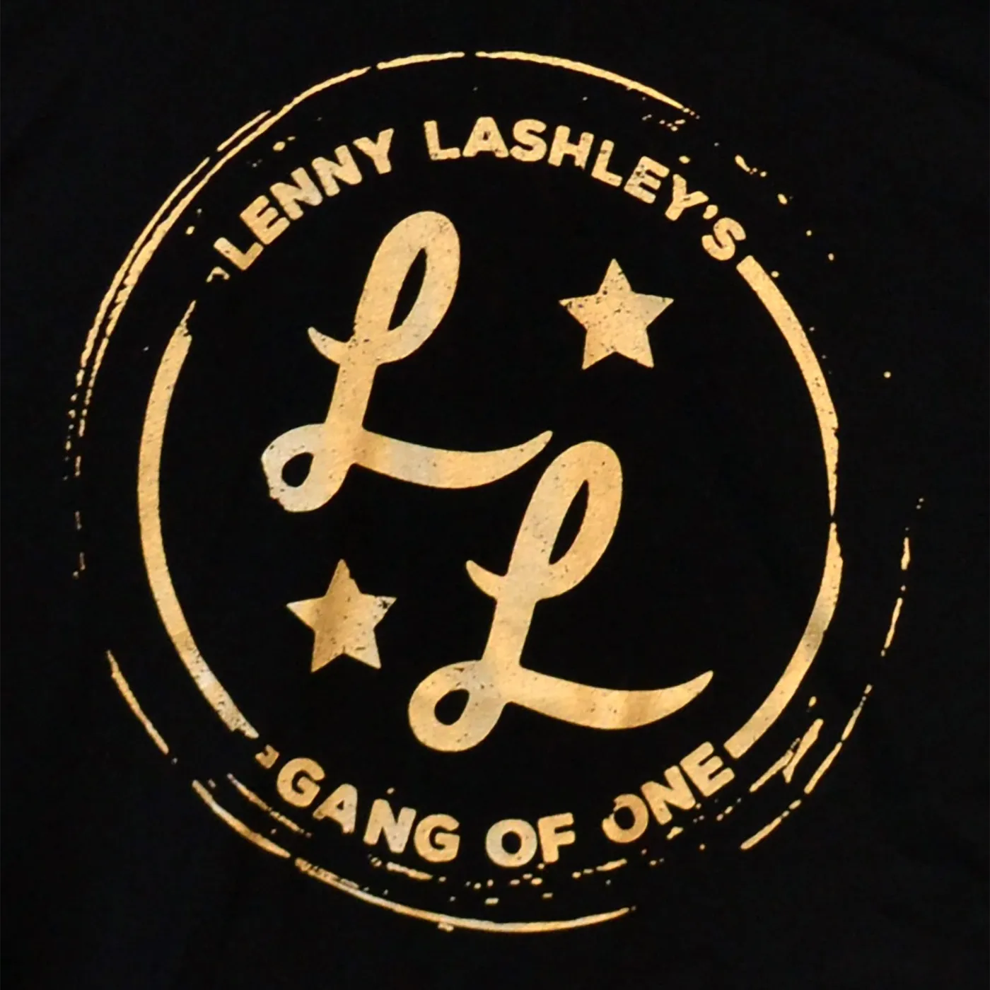 Lenny Lashley's Gang of One Lenny Lashley Gang of One - Logo - Black - T-Shirt