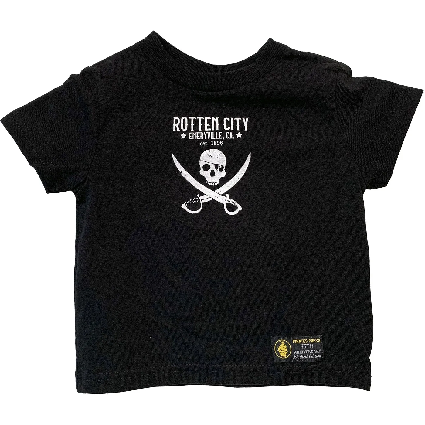 Pirates Press Records Pirates Press - Rotten City - Black - 15 Year Tag - T-Shirt - Toddler