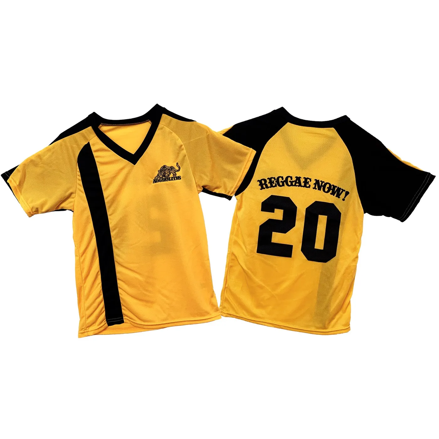 The Aggrolites - Aggropanther - Reggae Now! 20 - Black on Gold - Soccer Jersey