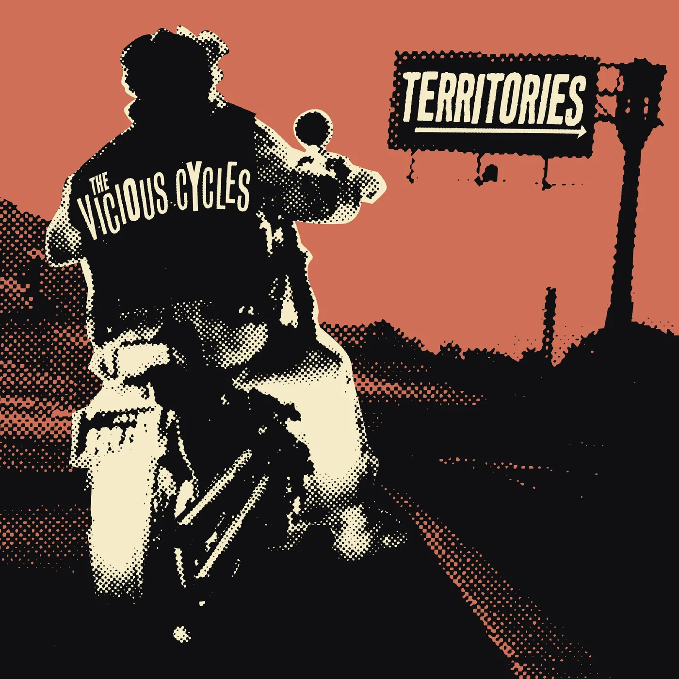 Territories / Vicious Cycles split 7" - White (Vinyl)