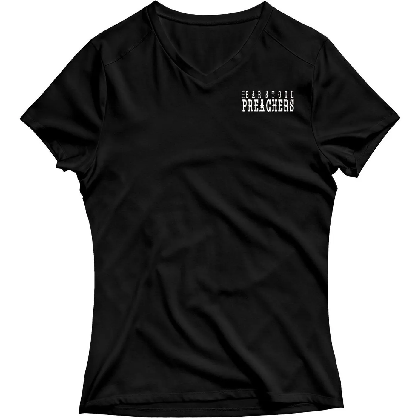 The Bar Stool Preachers - Snake Logo - Black - V-Neck T-Shirt - Fitted