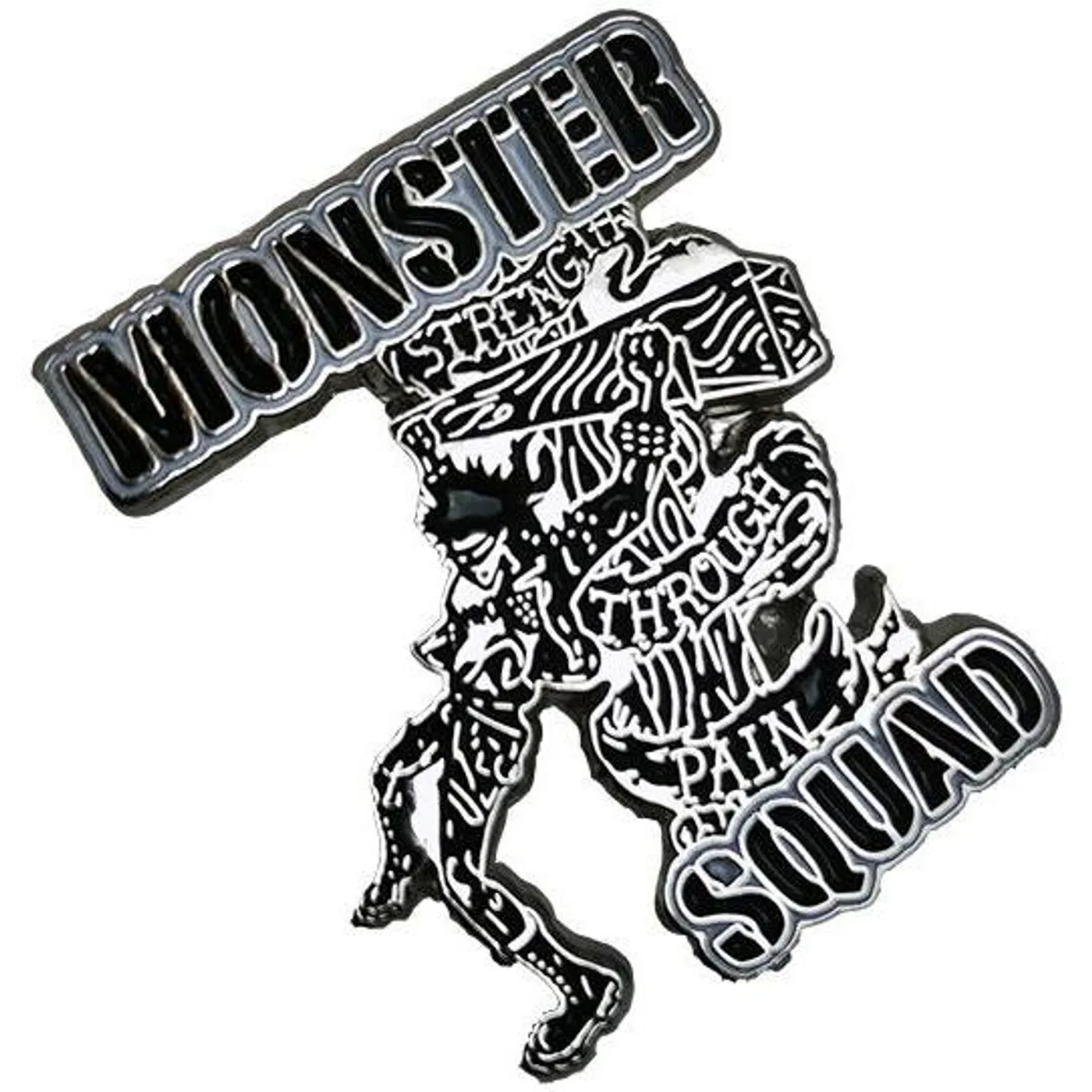 Monster Squad - Strength Through Pain - 1.25" Enamel Pin