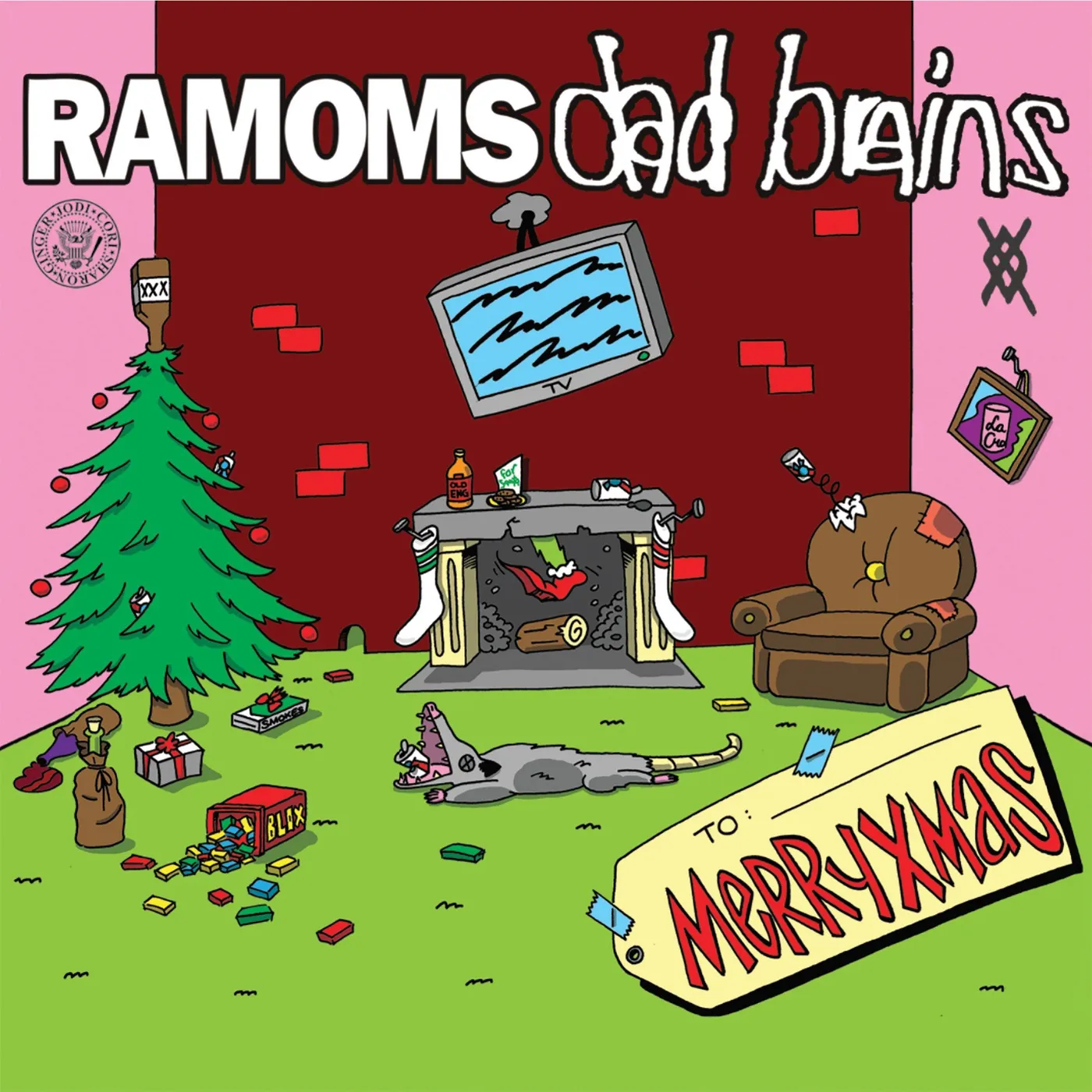 Dad Brains / Ramoms - MERRYXMAS Split 7" (Vinyl)