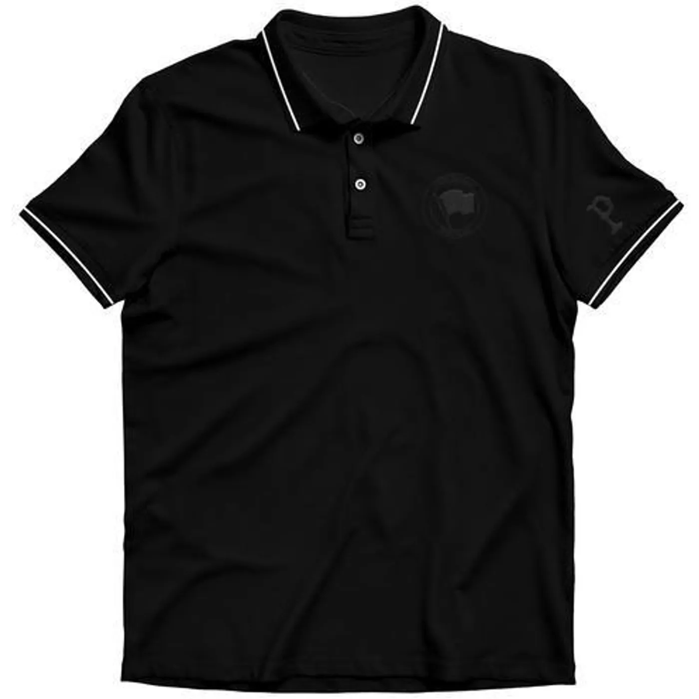 Pirates Press Records - One Family, One Flag - Harriton brand Polo