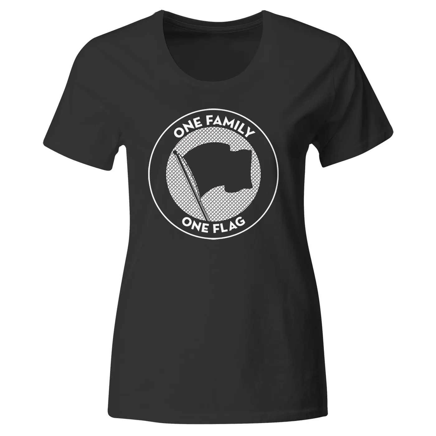 Pirates Press Records - One Family, One Flag - T-Shirt - Fitted
