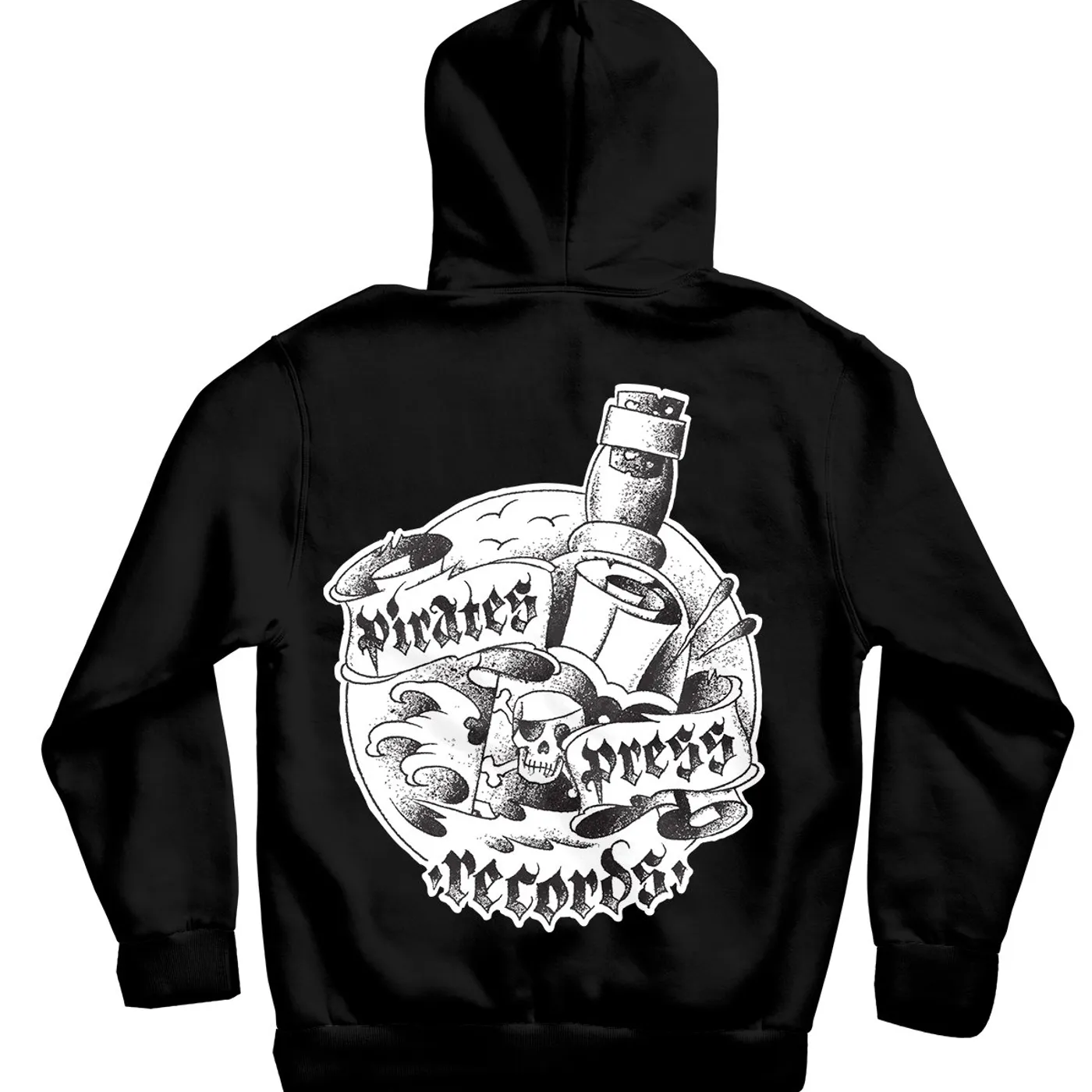 Pirates Press Records - One Family, One Flag - Patch - Pullover Hoodie