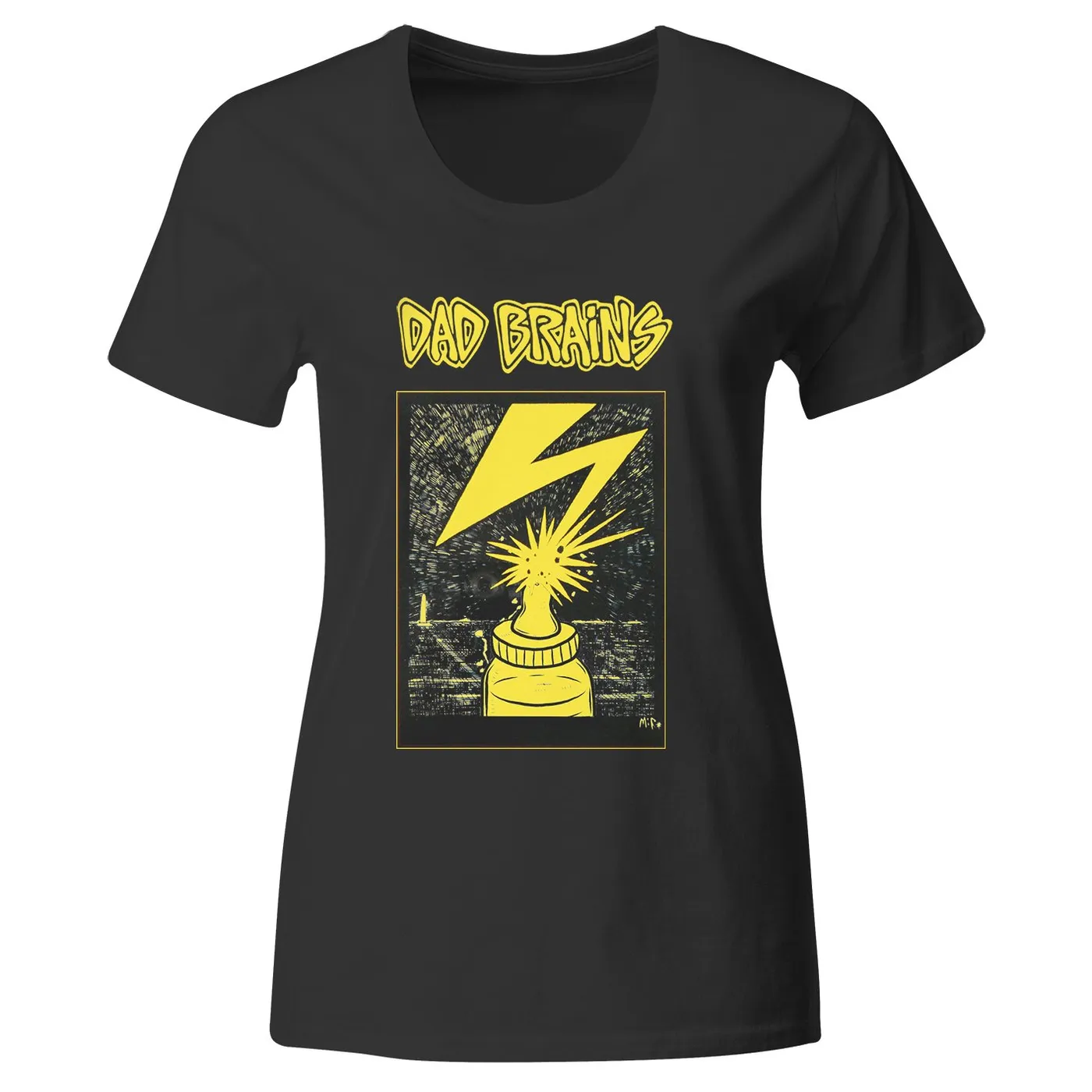 Dad Brains - Bottle - T-Shirt - Fitted