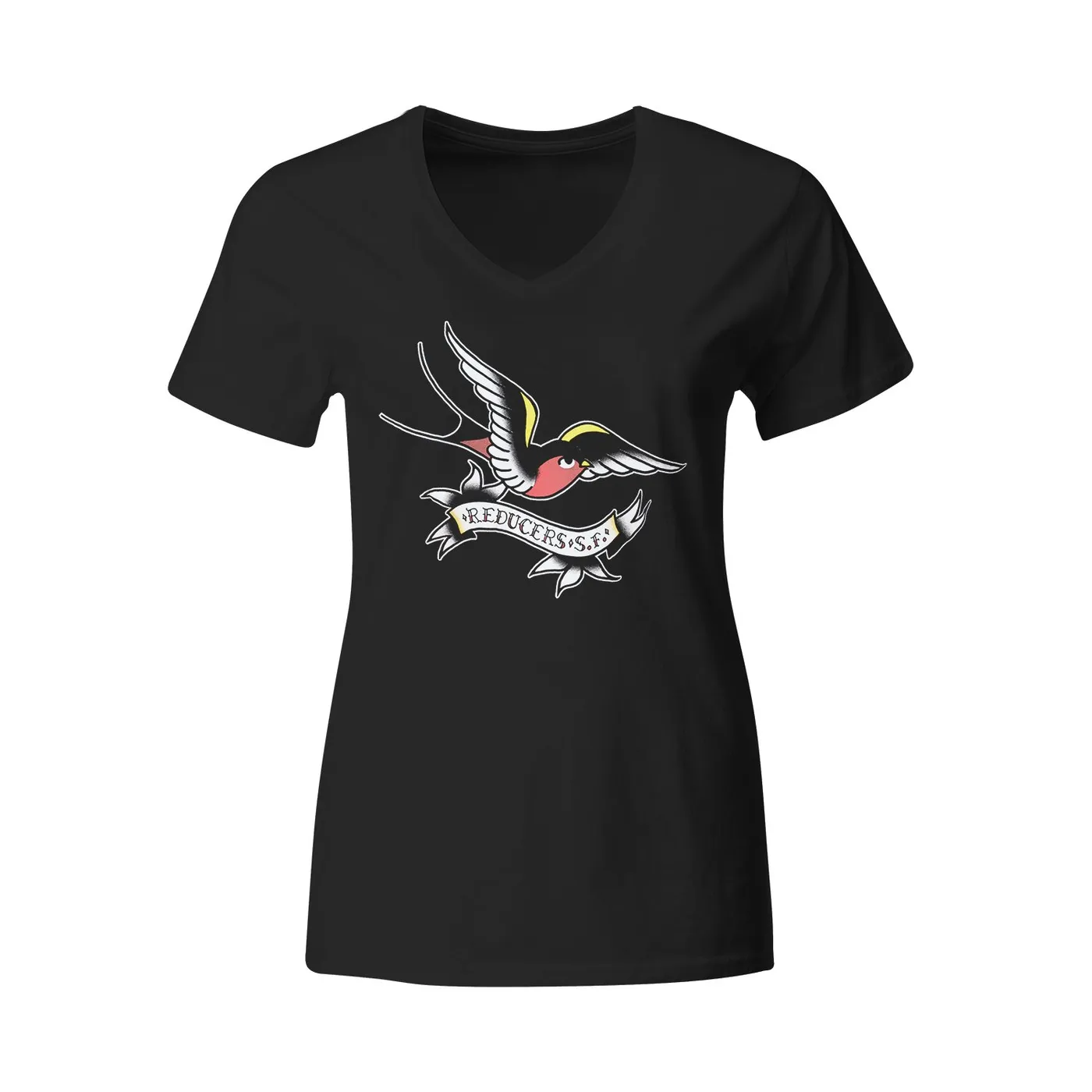 Reducers SF - Bird Logo - T-Shirt - V-Neck - Fitted