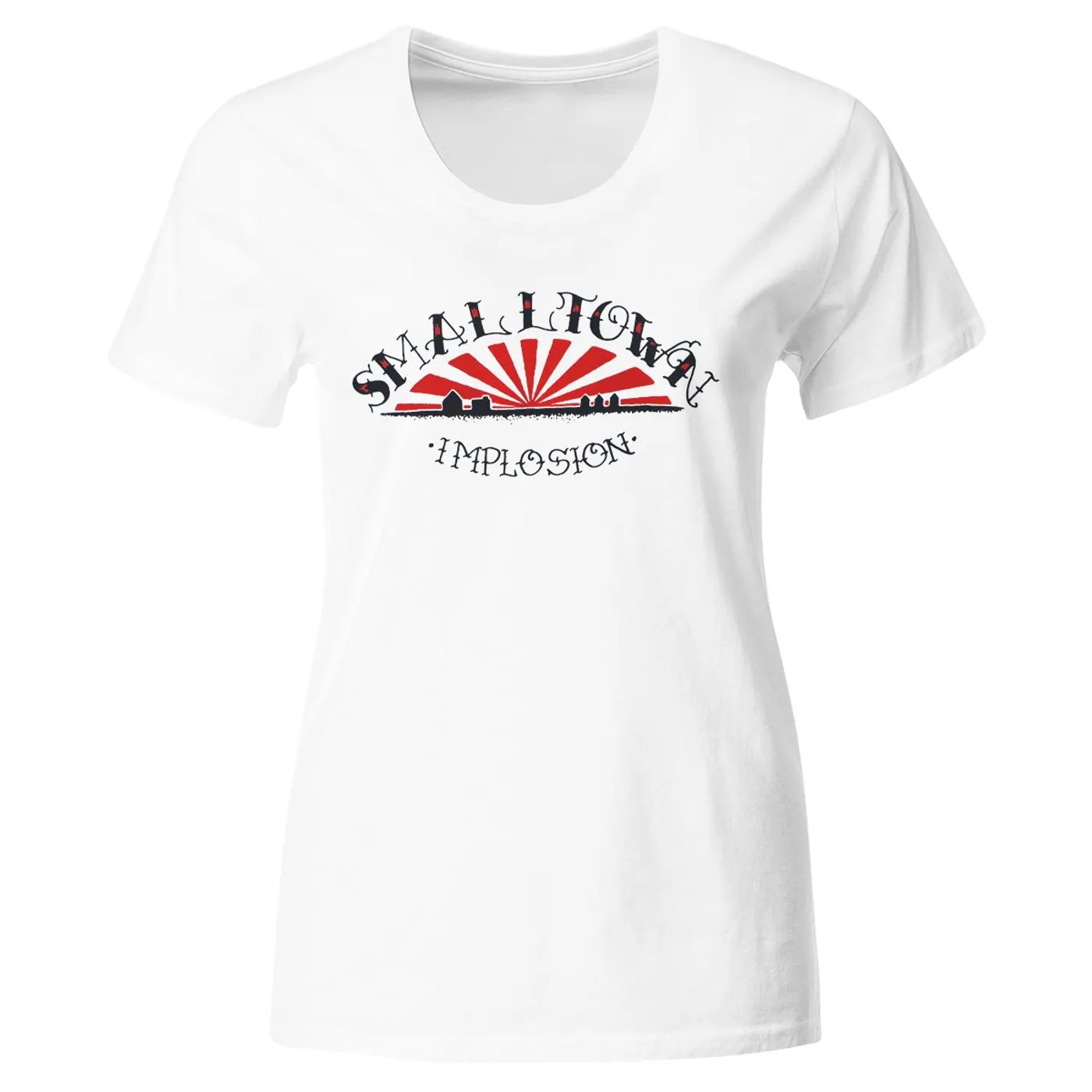 Smalltown - Implosion - T-Shirt - White - Fitted