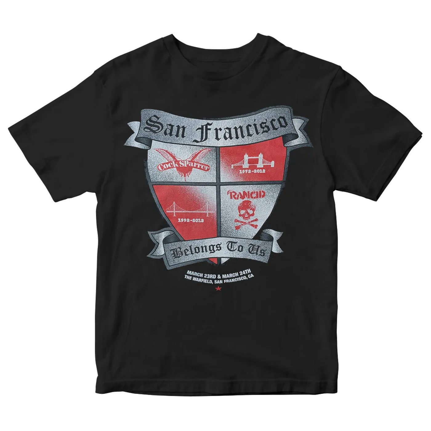 Cock Sparrer SF Belongs to Us - Black - T-Shirt