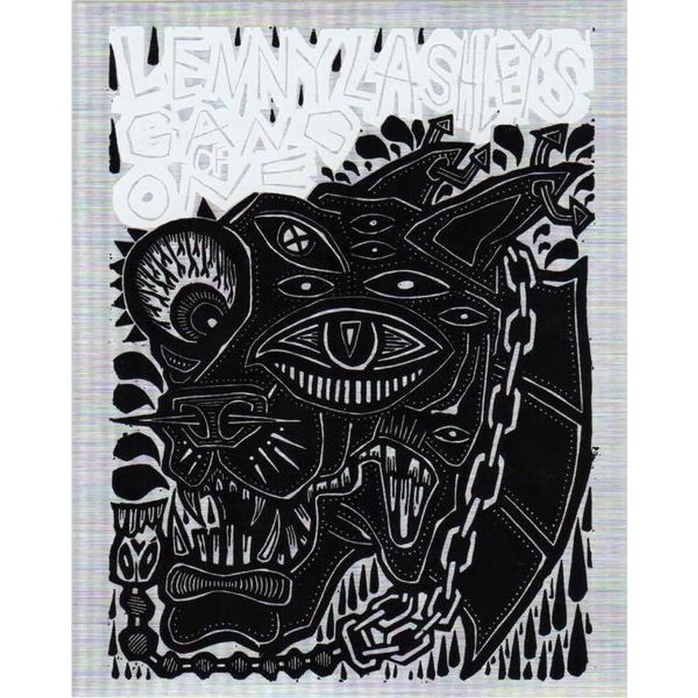 Lenny Lashley's Gang of One Lenny Lashley Gang of One - Woodcut - Sticker