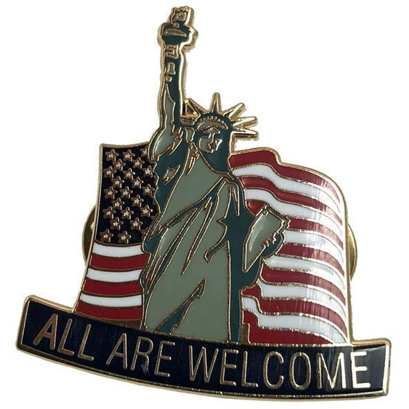 Lenny Lashley's Gang of One Lenny Lashley Gang of One - All Are Welcome - Statue - 1.5" Enamel Pin