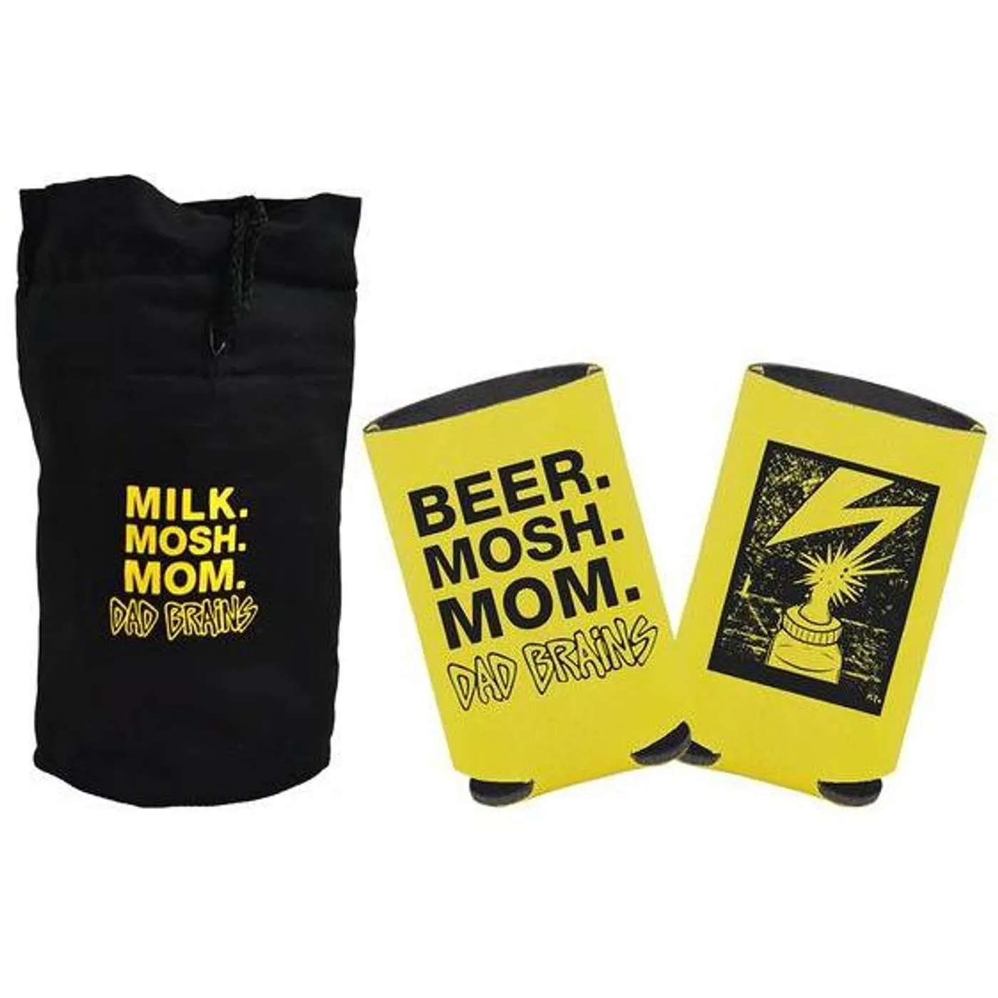 Dad Brains - Milk, Mosh, Mom - Can Cooler set