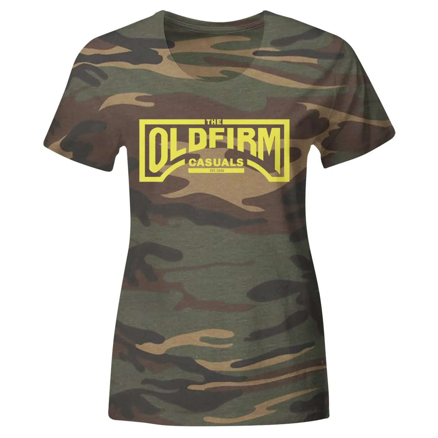 The Old Firm Casuals - Logo - Silver on Black - T-Shirt - Fitted