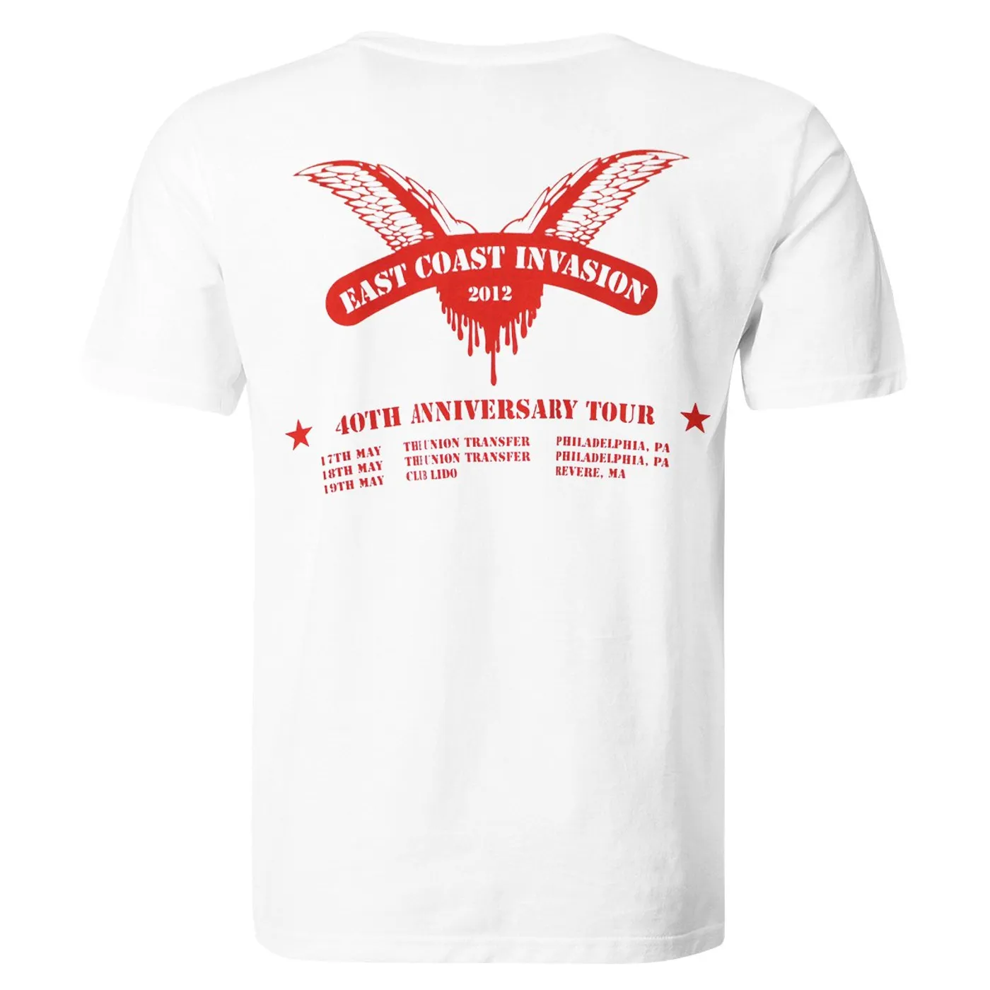 Cock Sparrer - Wings East Coast Invasion 2012 - T-Shirt - Youth