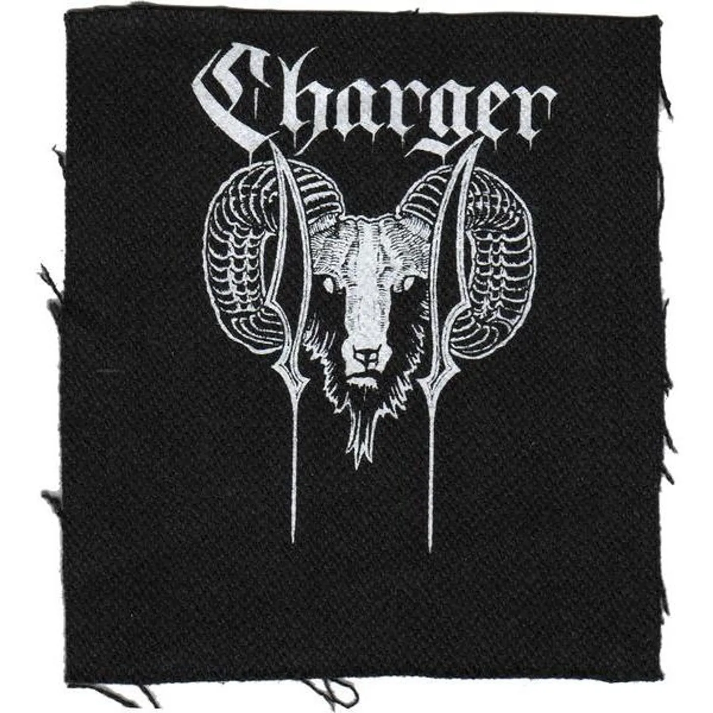 Charger - Ram - Black - Patch - Cloth - Screened - 4"x4"