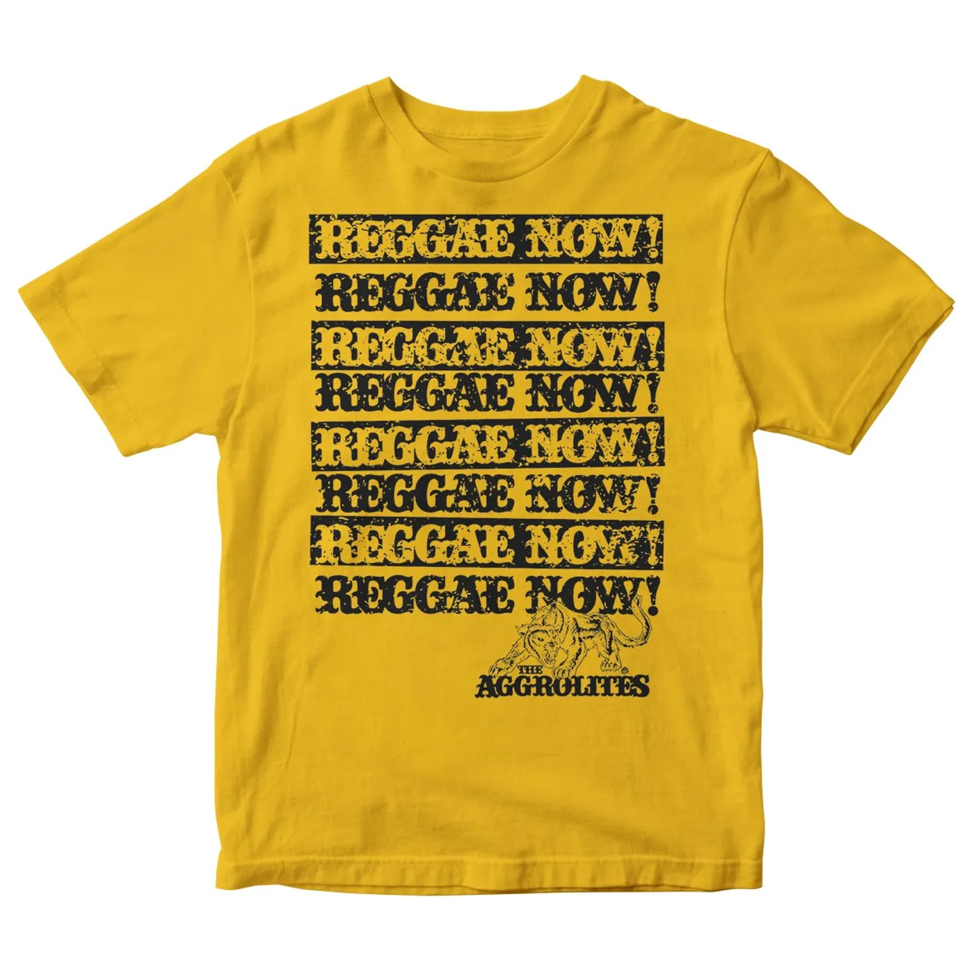 The Aggrolites - Reggae Now! w/ Small Panther - Mustard - T-Shirt