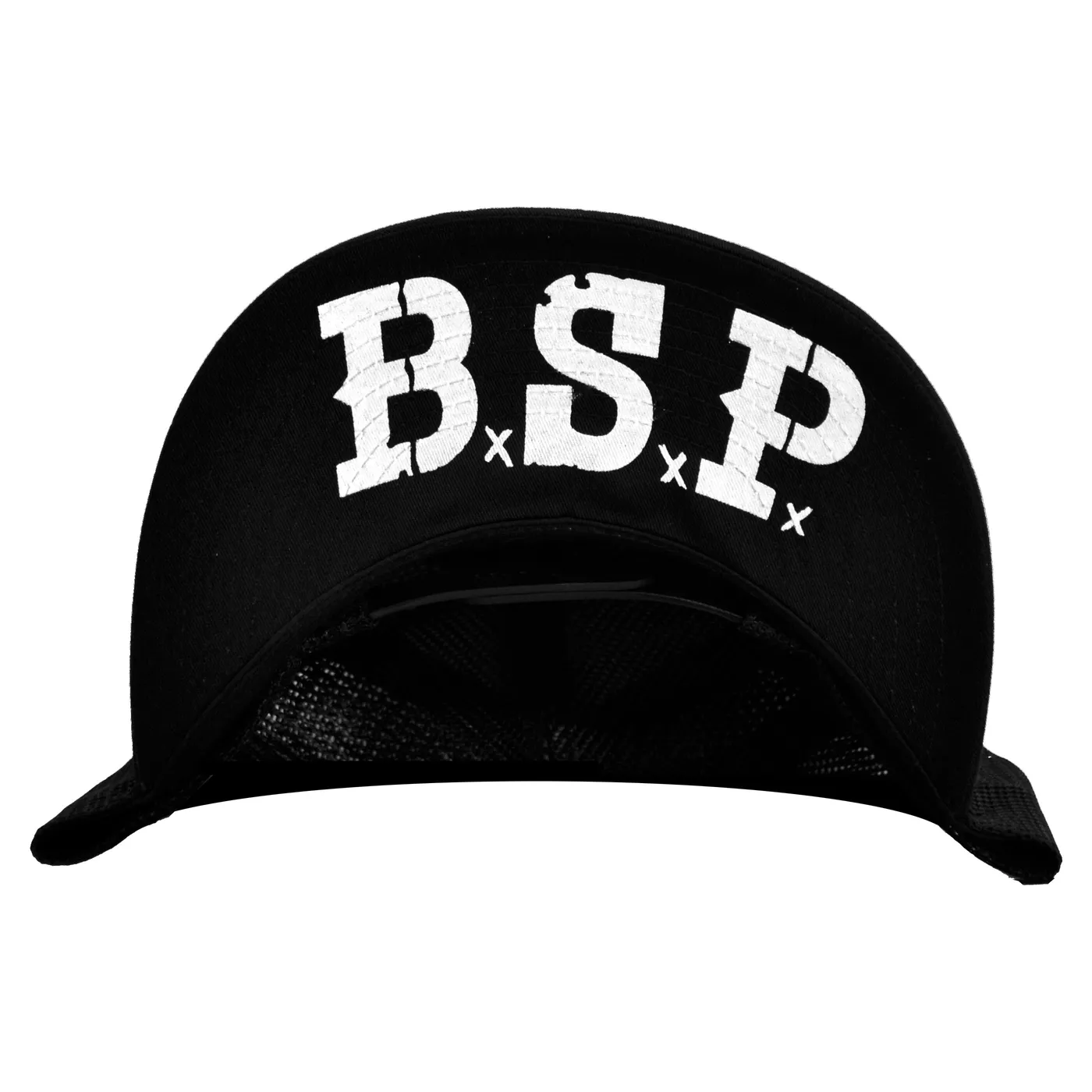 The Bar Stool Preachers - Skull Logo - Black w/ Black Mesh - Snapback Hat