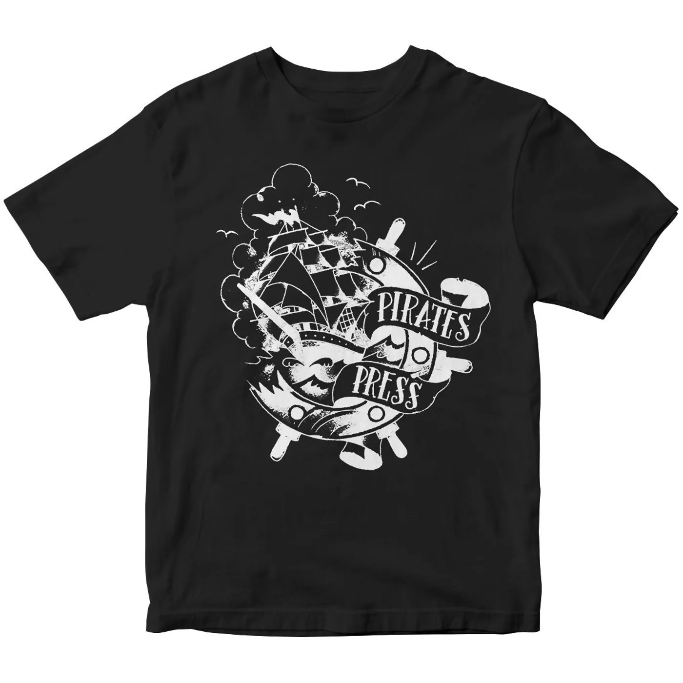 Pirates Press Records Pirates Press - Tattoo Ship - Black - T-Shirt