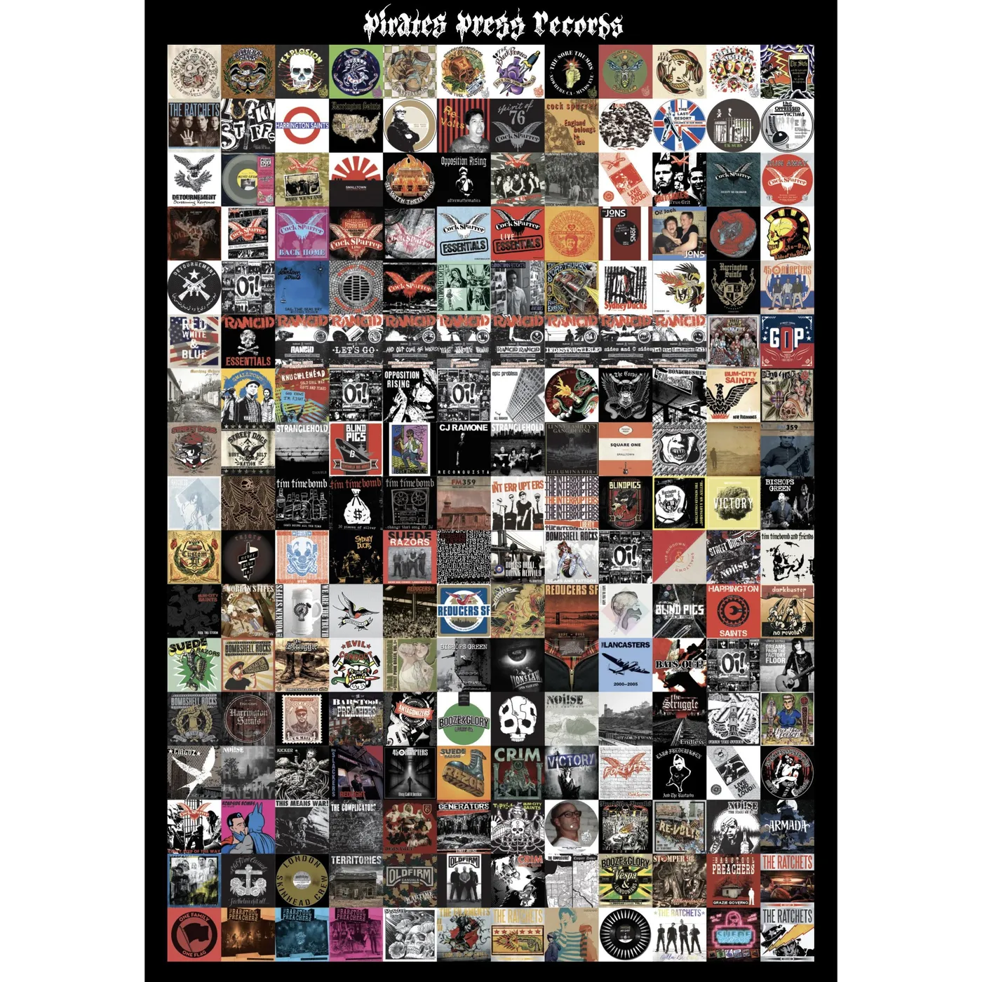 Pirates Press Records - One Family. One Flag - Poster