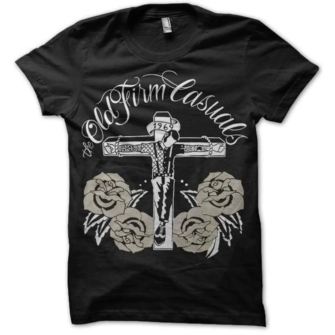 The Old Firm Casuals - Crucified - Silver Roses - T-Shirt