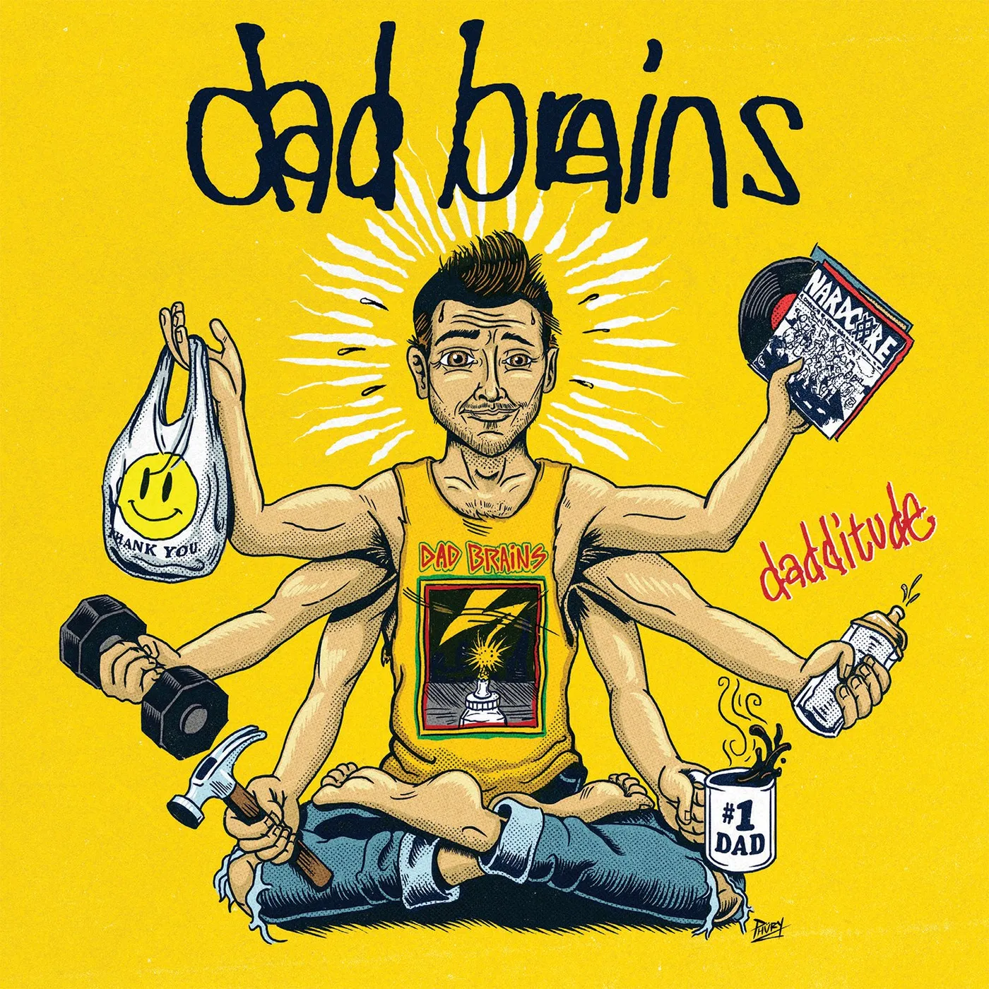 Dad Brains - Dadditude 7" (Vinyl)