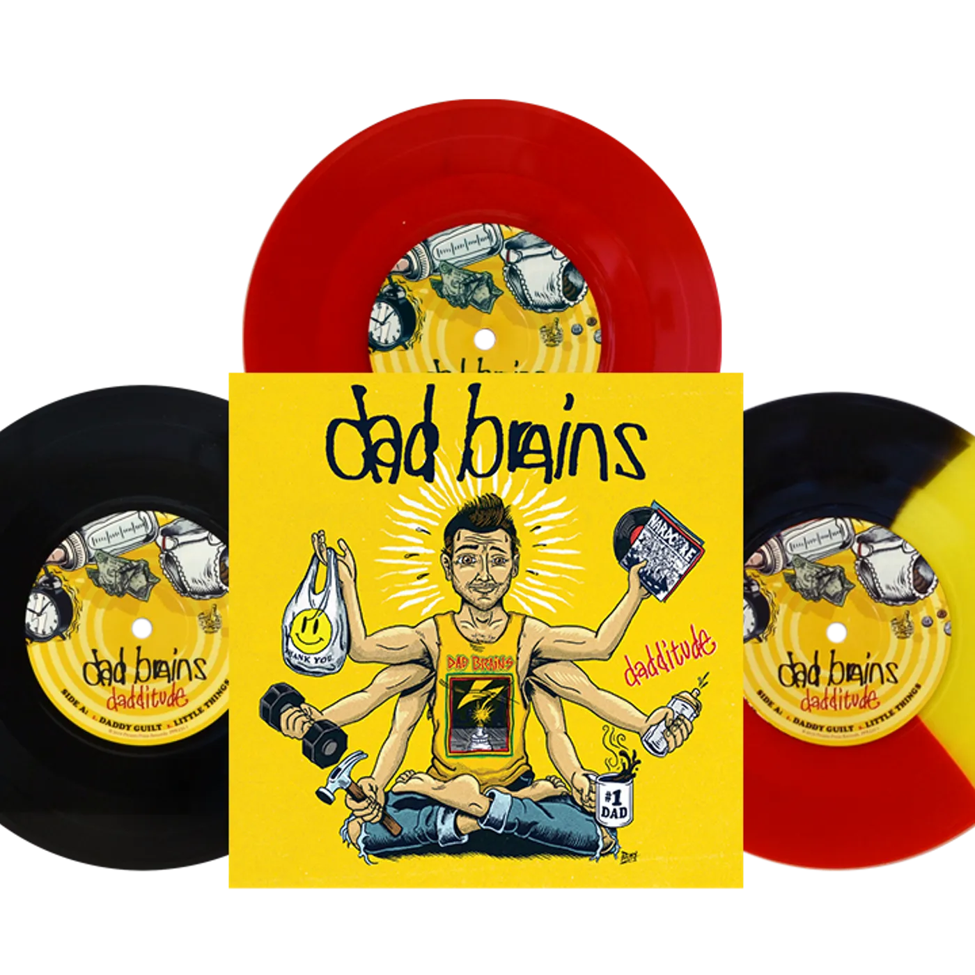 Dad Brains - Dadditude 7" (Vinyl)