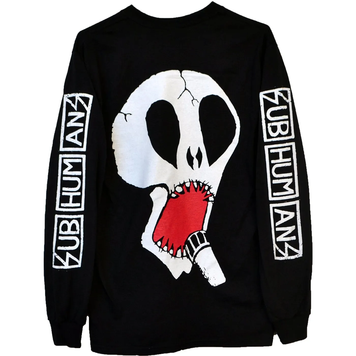 Subhumans - Small Skull - Black - Long-Sleeve T-shirt