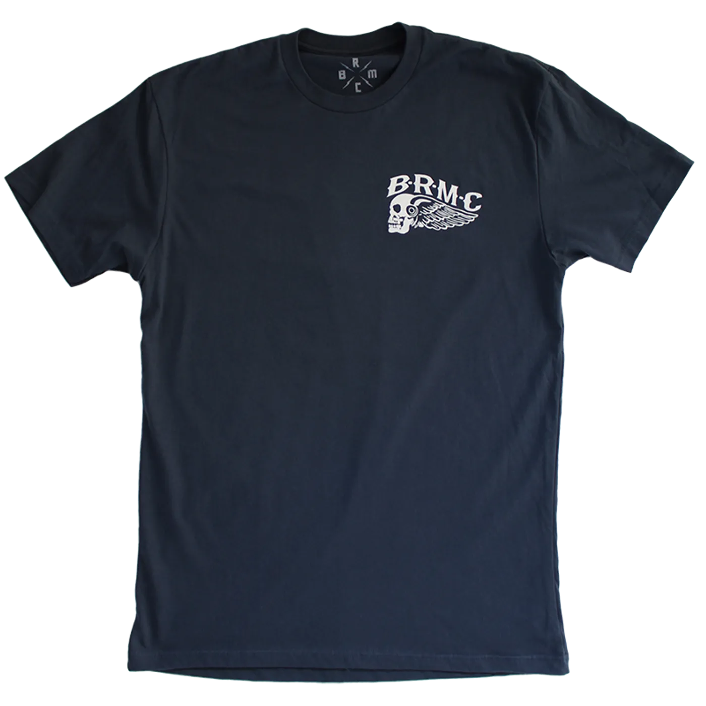 Black Rebel Motorcycle Club B.R.M.C.® WINGED SKULL NAVY TEE