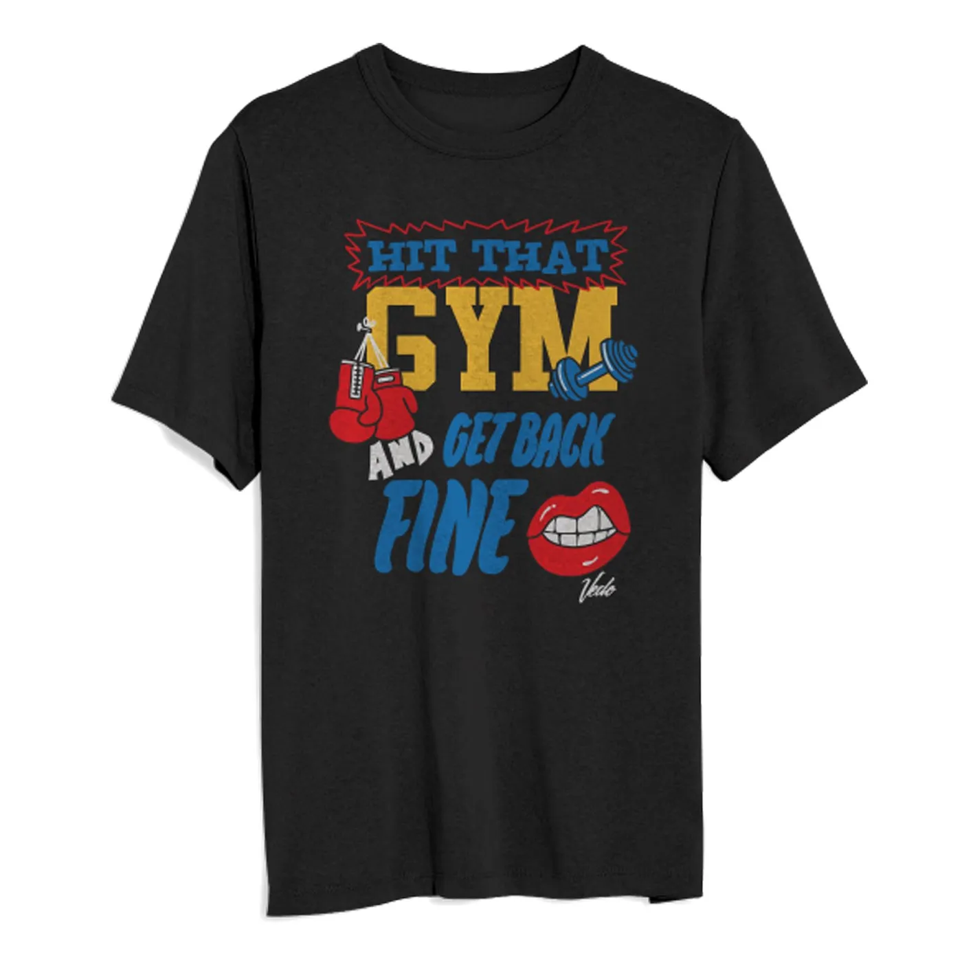 Vedo Hit The Gym Black T