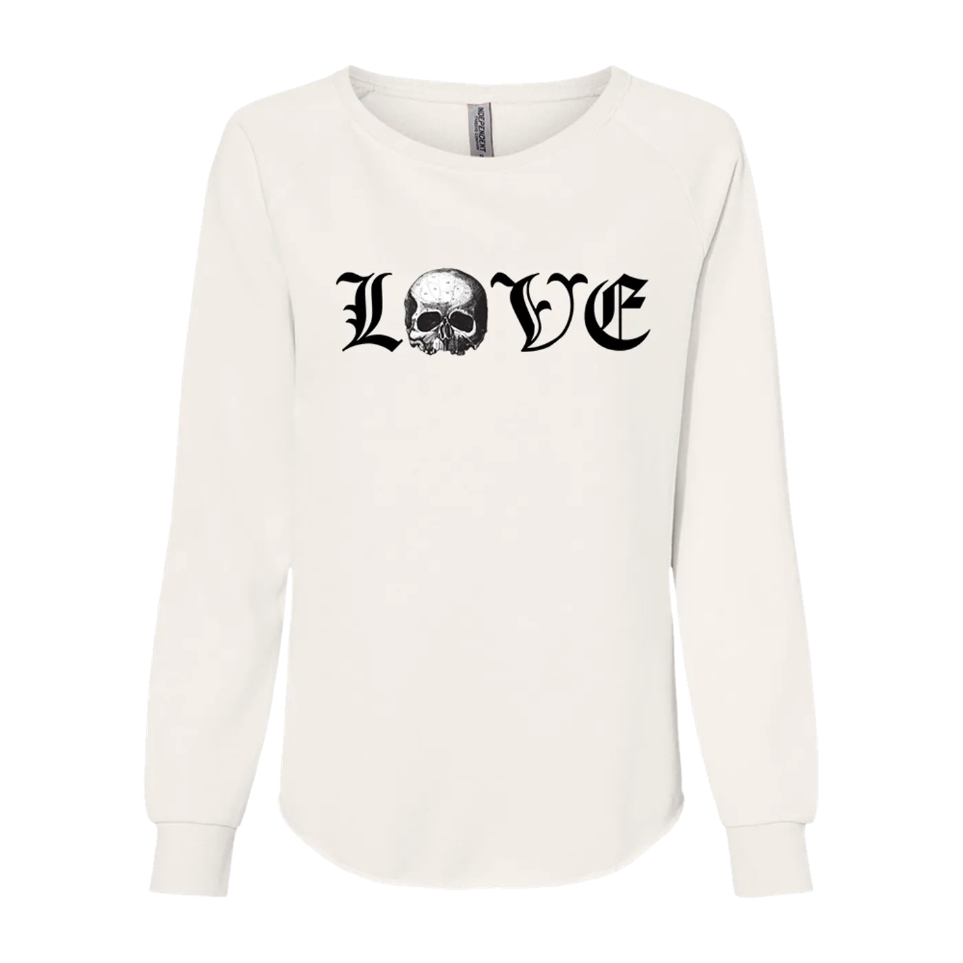 Black Label Society LOVE Ladies White Crewneck