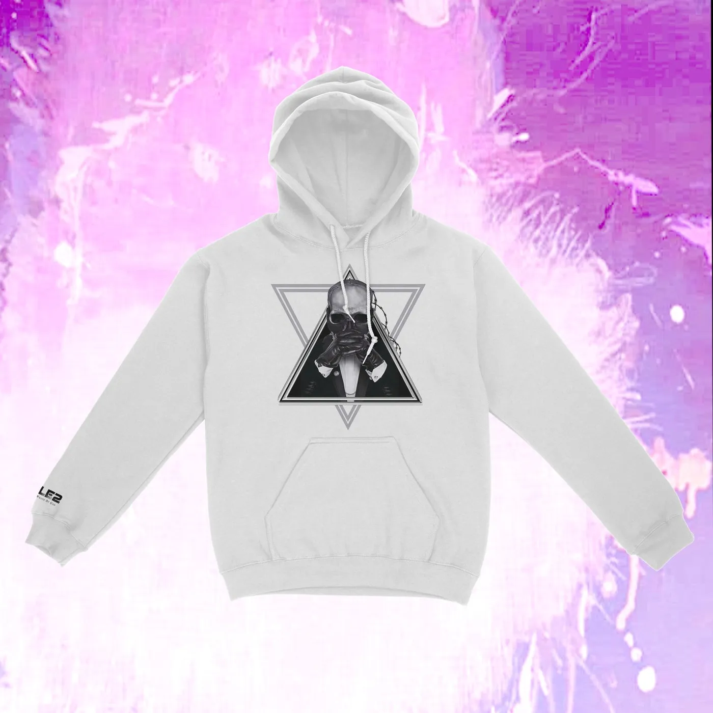 Busta Rhymes ELE2 Skull - White Hoodie