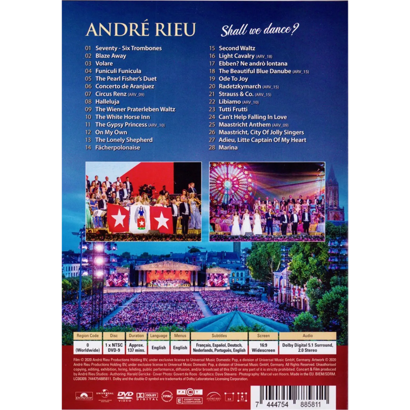 ANDRÉ RIEU Shall We Dance Live DVD