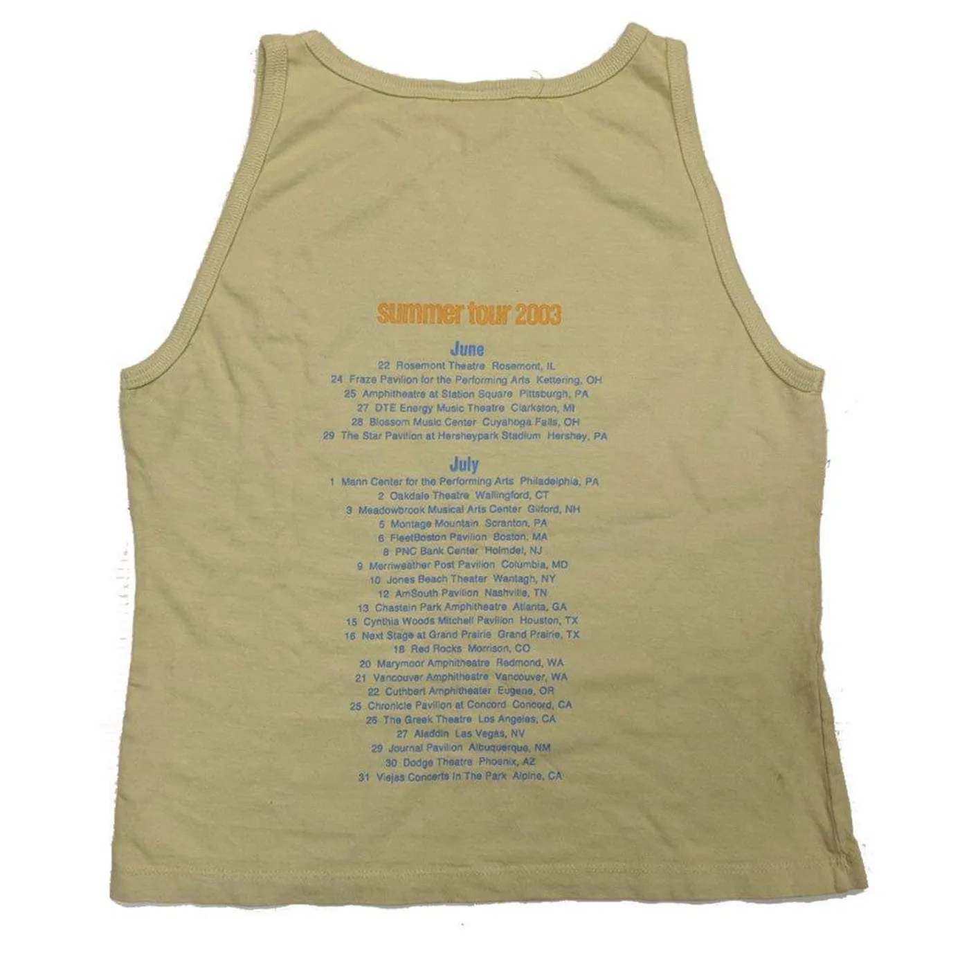 JACKSON BROWNE 2003 Summer Tour-Steve Earle Ladies Tank Top