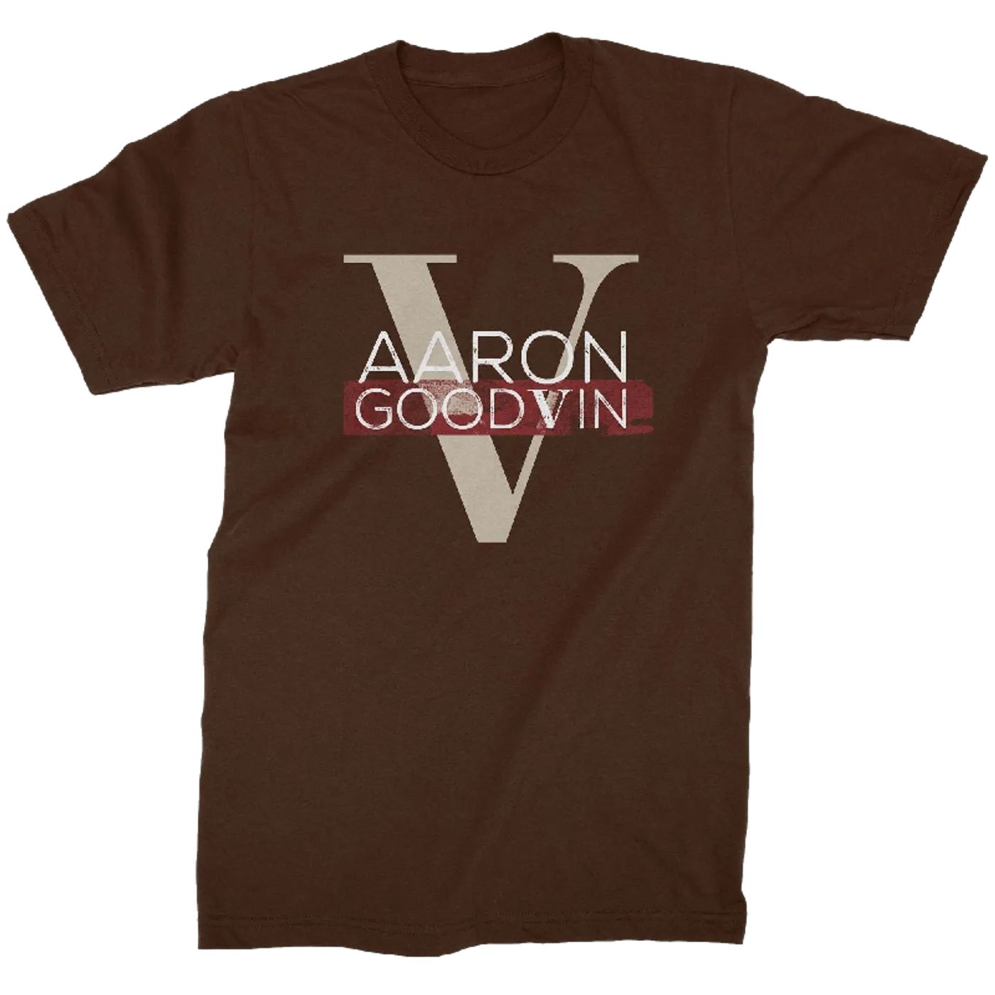 Aaron Goodvin Unisex Brown Crew Neck Tee