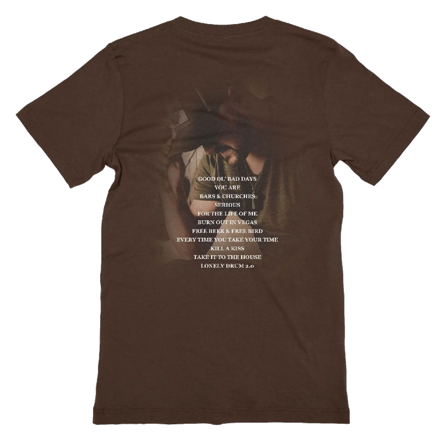 Aaron Goodvin Unisex Brown Crew Neck Tee