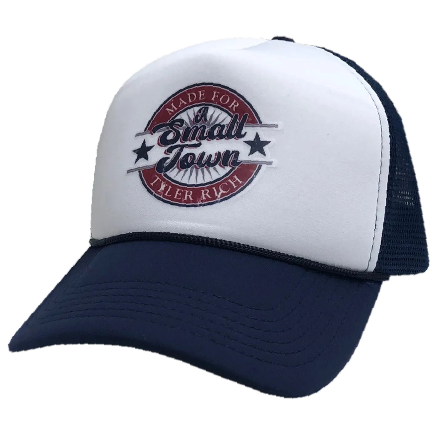 Tyler Rich White and Navy Trucker Hat