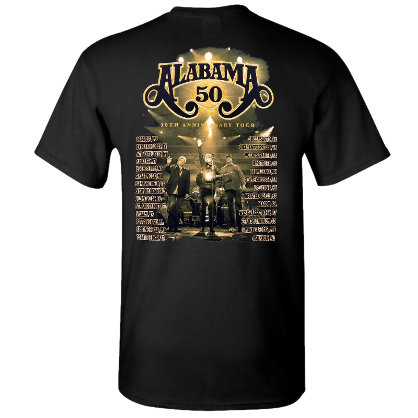 Alabama 50th Anniversary Black Tee