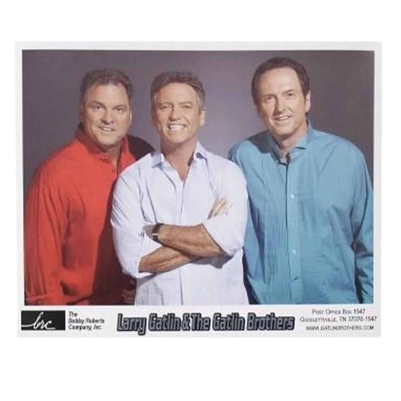 Larry Gatlin & The Gatlin Brothers Gatlin Brothers 8x10- Color Shirts